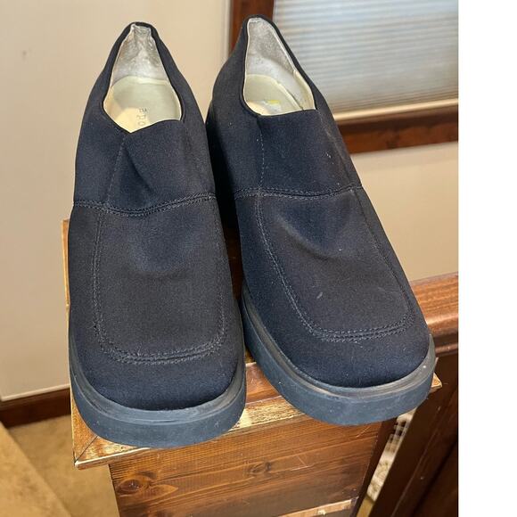 Apostrophe Womens Y2K Chunky Square Toe Loafer Black Shoe Size 7.5 Gilmore Girls - Picture 4 of 8